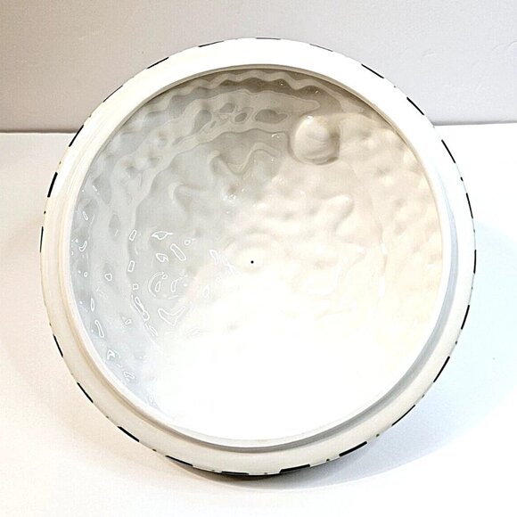 Fitz and Floyd Santa's Kitchen Pie Keeper Ceramic Christmas New In Original Box - Picture 7 of 16